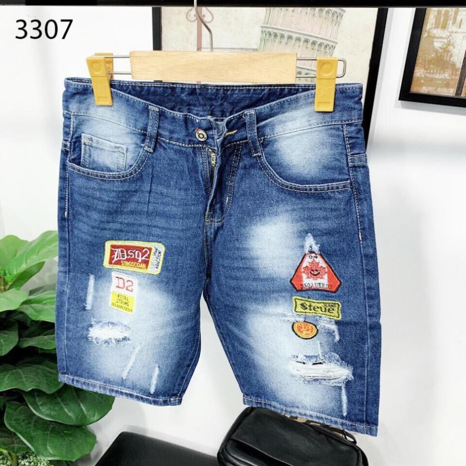 Quần short jean quần sọt jean nam in thêu mẫu mới nhất hiện nay 👑 Đẹp