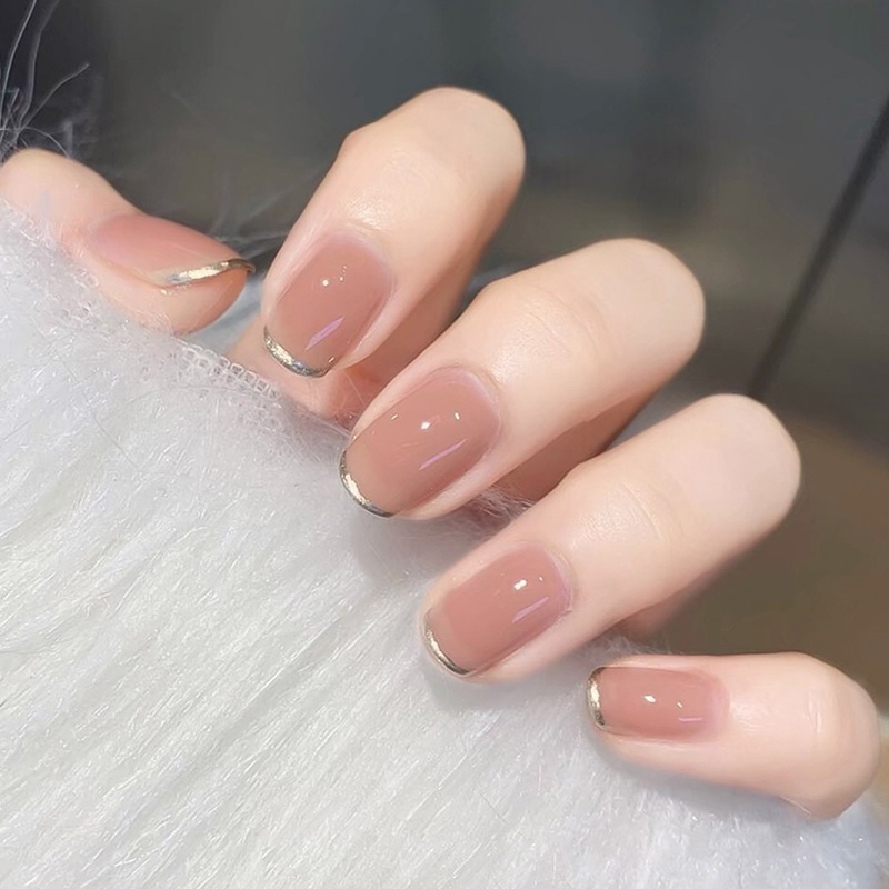 [Hàng mới về] Set 24 móng tay giả trang trí nghệ thuật thời trang có keo dán
