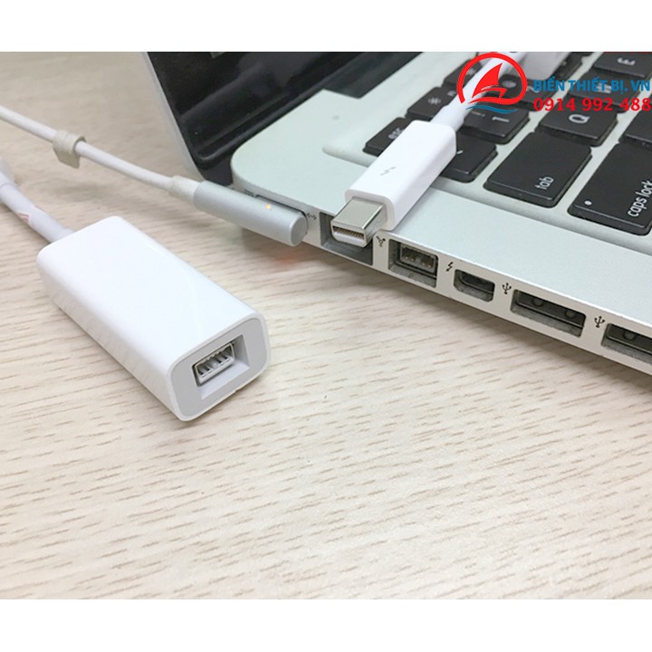 Cáp Thunderbolt to Firewire 800 - D464. Chuyển đổi cổng Thunderbolt trên Macbook ra cổng Firewire 800 (1394B - 9pin)