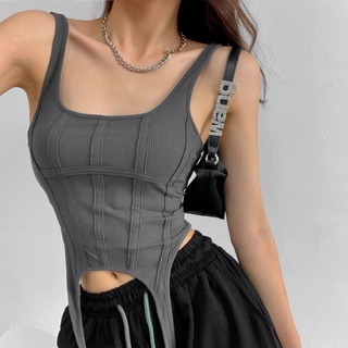 (HÀNG ORDER) Áo ba lỗ dáng croset ulzzang
