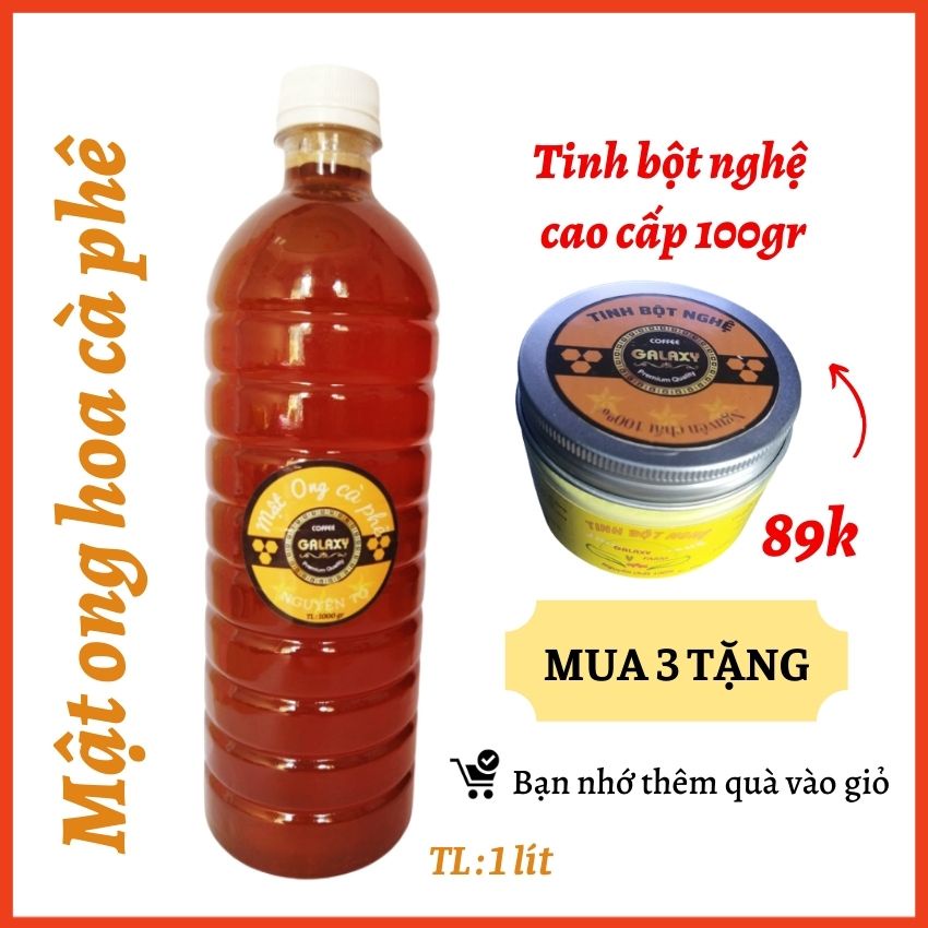 Mật Ong Nguyên Chất Hoa Cà Phê Galaxy Coffee 1 Lít