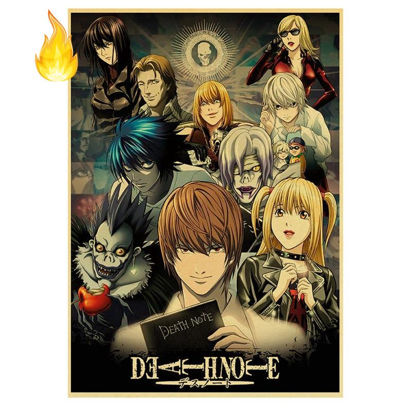 Bộ Tranh Đính Đá Họa Tiết Hoạt Hình Death Note Độc Đáo Trang Trí Nhà Cửa
