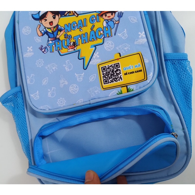 Balo Học Sinh Siêu Nhẹ Cho Bé Đi Học Chất Liệu Vải Cao Cấp Chống Thấm Nước, Sản Phẩm Quà Tặng Từ Dutch Lady