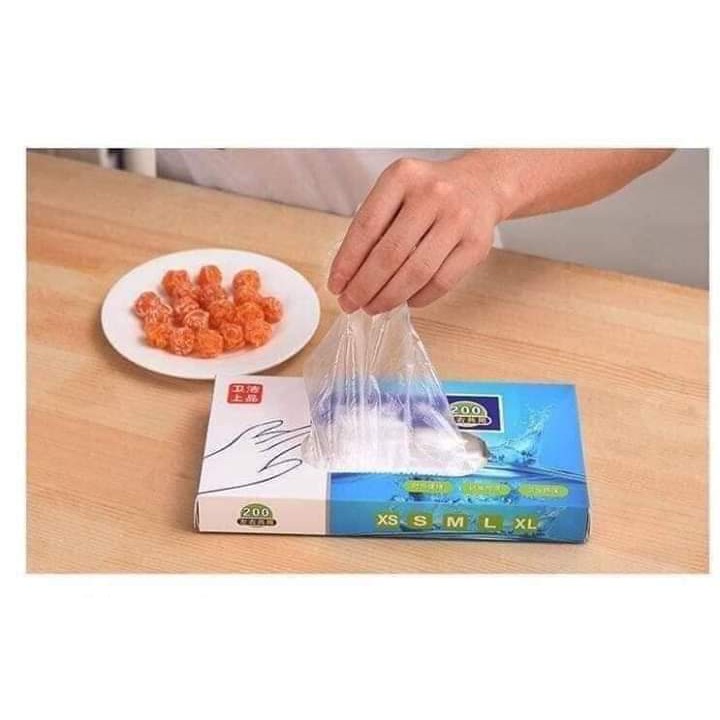 Hộp Găng Tay Bao Tay Nilon Dùng 1 Lần