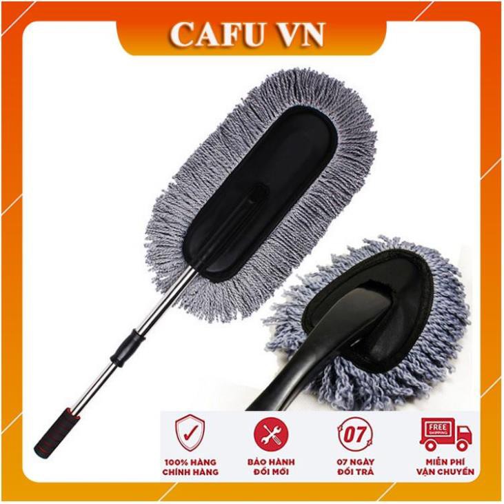 Chổi nano lau rửa xe ô tô chuyên dụng cán kéo dài co rút tiện lợi - CAFU VN