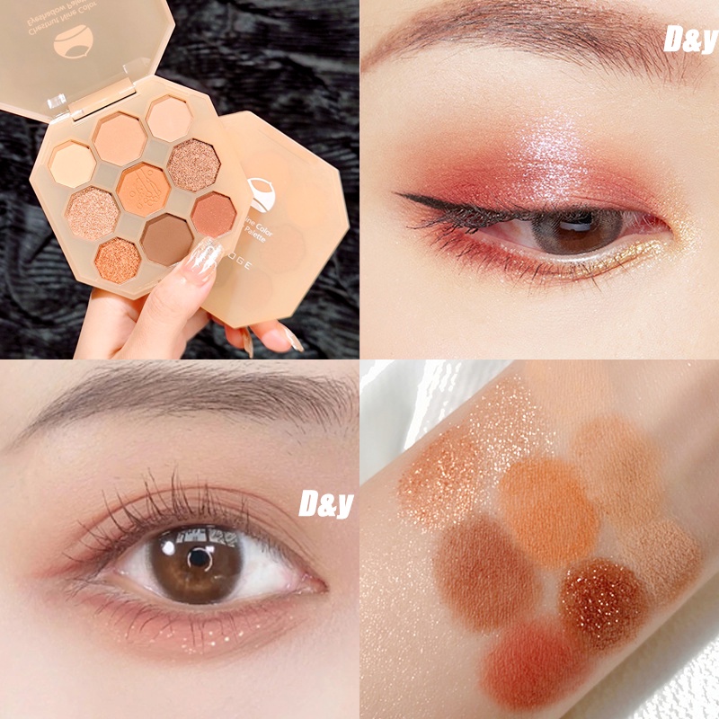 Bảng Phấn Mắt Meibaoge 9 Màu Sắc Tông Lì/Hiệu Ứng Ngọc Trai Lâu Trôi