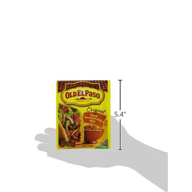 BỘT GIA VỊ TACO Old El Paso Original Taco Seasoning Mix Packet, VỊ Original PHONG CÁCH MEXICO, 38g (1oz)
