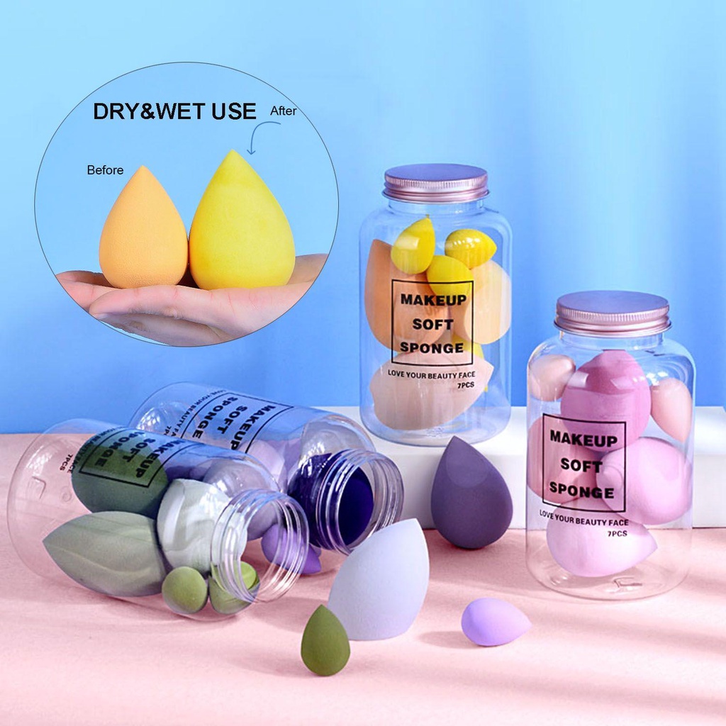 Set 7 Mút Trang Điểm Có Thể Tái Sử Dụng Và Bền