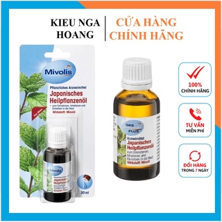 Tinh dầu bạc hà mivolis japanisches 30ml - hàng nội địa đức