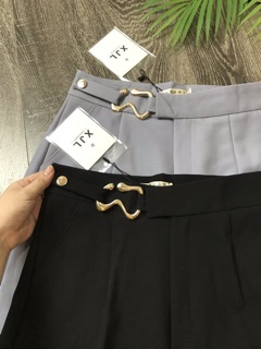 Mẫu mới - Quần baggy cạp phối đai móc
