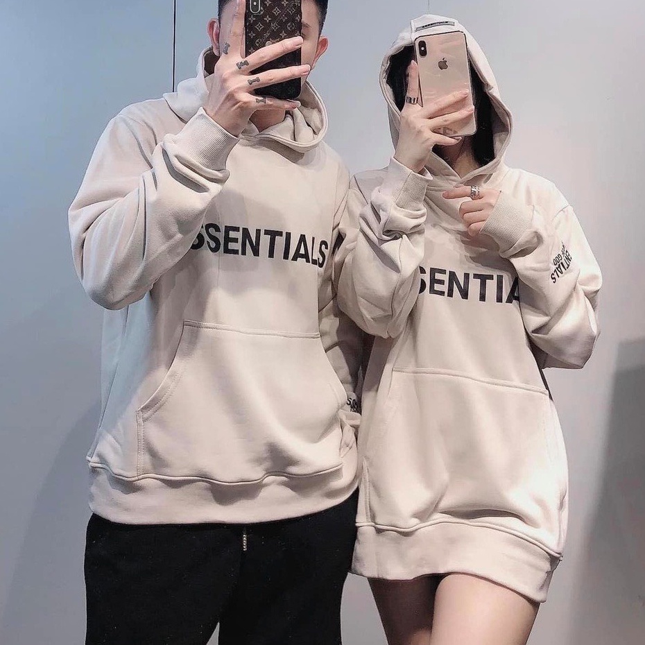 &lt;HÀNG HOT&gt; ÁO HOODIE NỈ NGOẠI NAM NỮ UNISEX FORM RỘNG NÓN 2 LỚP CHẤT BAO DÀY, ĐẸP (essent)