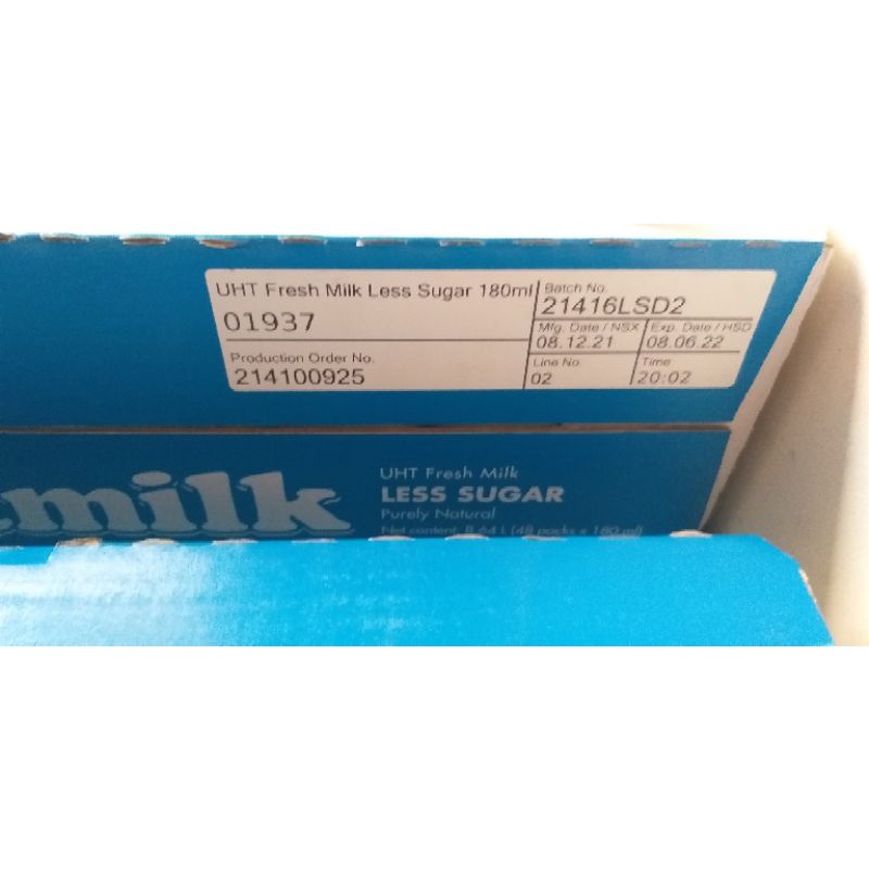 Sữa tươi DALAT MILK ít đường (Hộp 180ml) (thùng)