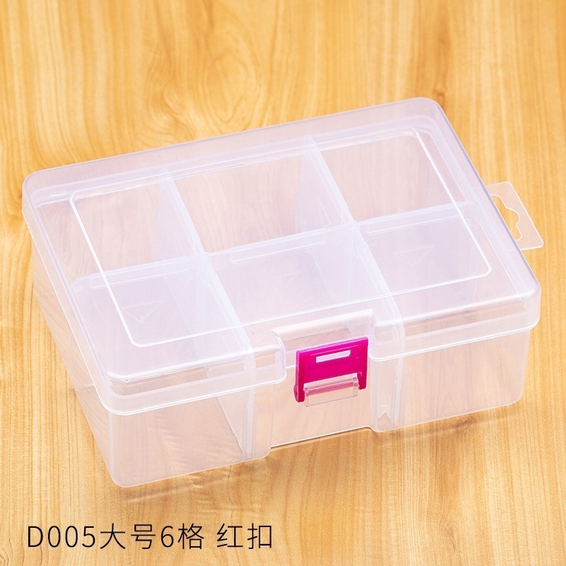 Hộp nhựa 6 ngăn đựng đồ tiện lợi