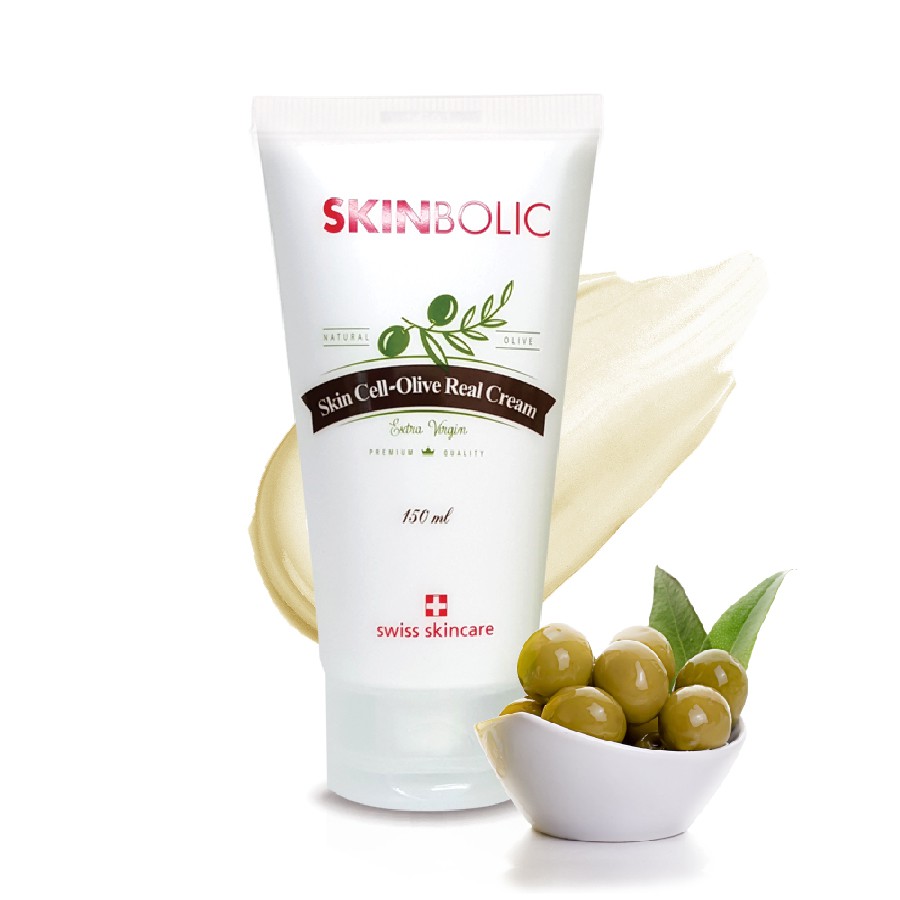 Kem dưỡng ẩm chuyên sâu tinh chất olive SKINBOLIC Skin Olive Real Cream 150ml