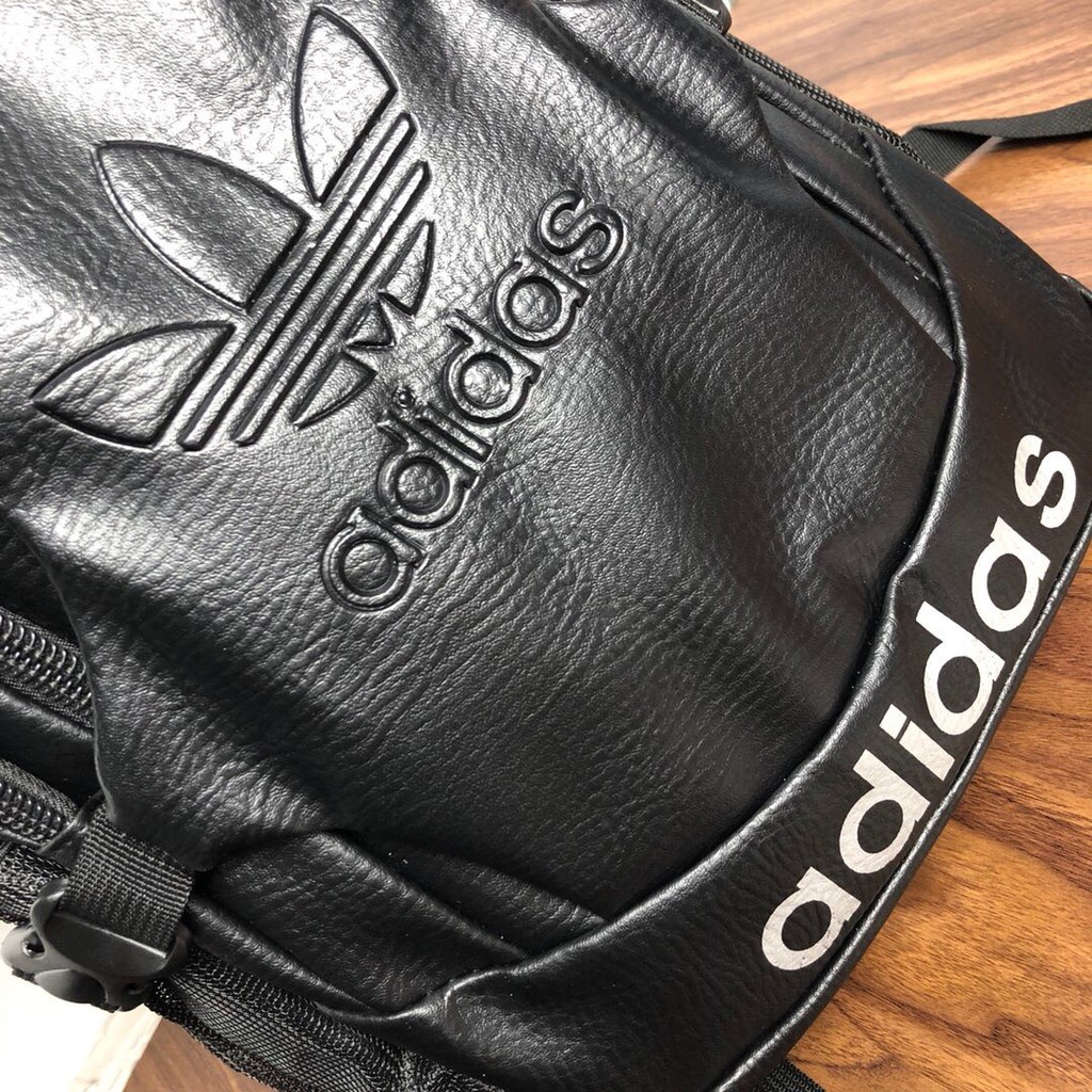 Balo Da PU Adidas Dung Tích Lớn Thời Trang Cho Nam Nữ