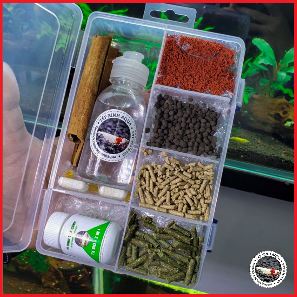 Bộ sản phẩm chăm sóc tép - tôm cảnh tối ưu  - Tép Xinh Aqua