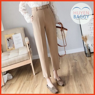 Thời Trang Nữ Quần Baggy Nữ Công Sở Có Đai Lưng Quấn (Ảnh Tự Chụp)