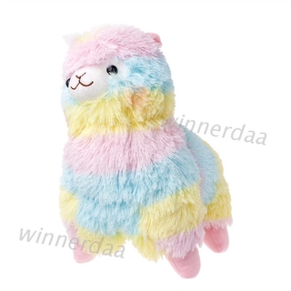 Thú nhồi bông hình lạc đà Alpaca màu cầu vồng dễ thương