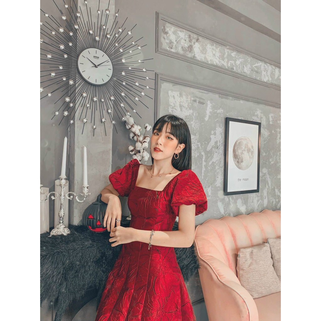 Đầm dự tiệc gấm dáng xòe cao cấp - Cara Dress | BigBuy360 - bigbuy360.vn