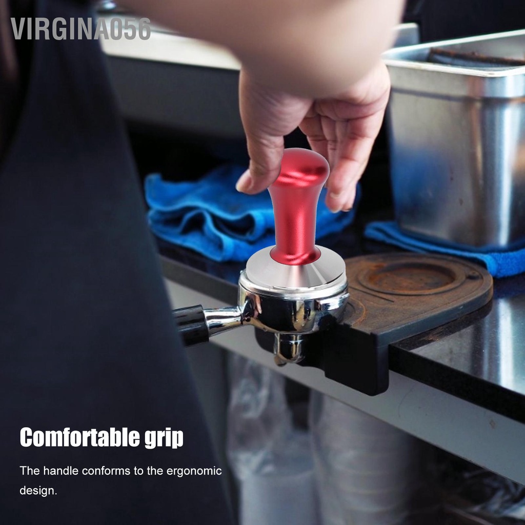 Virgina056 Cà phê Tamper phẳng đáy dưới dạng bột Máy ép tay Búa làm cà Phụ kiện bếp Đồ dùng nhà