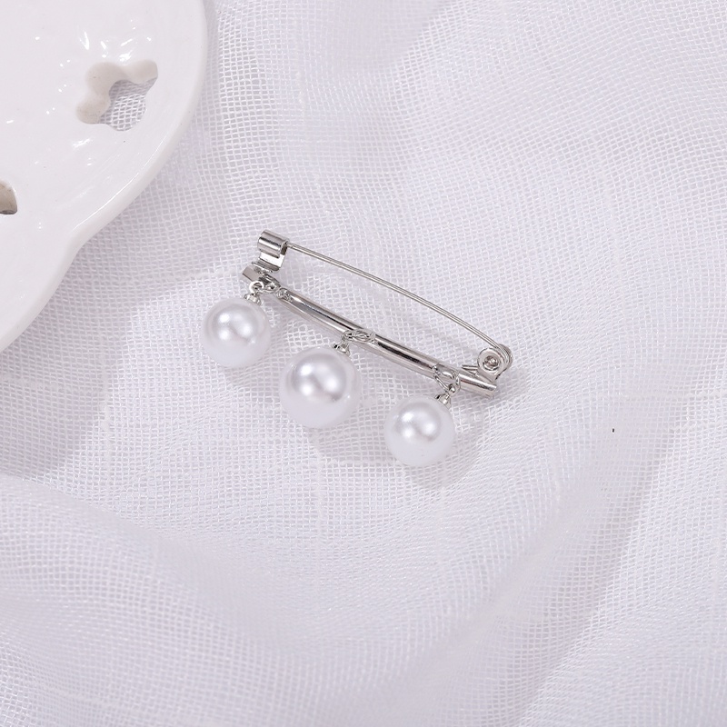 Ghim Cài Áo Hình Nơ Đính Ngọc Trai Thời Trang