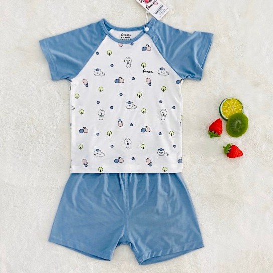 Bộ cộc bé trai Avaler 6-15kg vải bambo mịn,mát