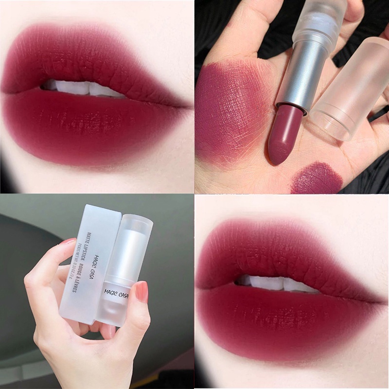 Son Lì DAIMANPU 9 Màu Sắc Lựa Chọn Thiết Kế Vỏ Trong Suốt Thời Trang