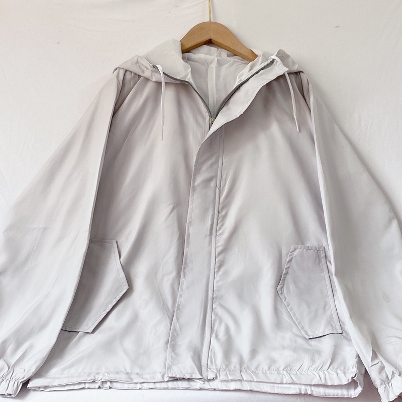 Áo khoác nữ chất dù, áo khoác gió form rộng unisex 2 lớp siêu dày đẹp in hình mặt trời