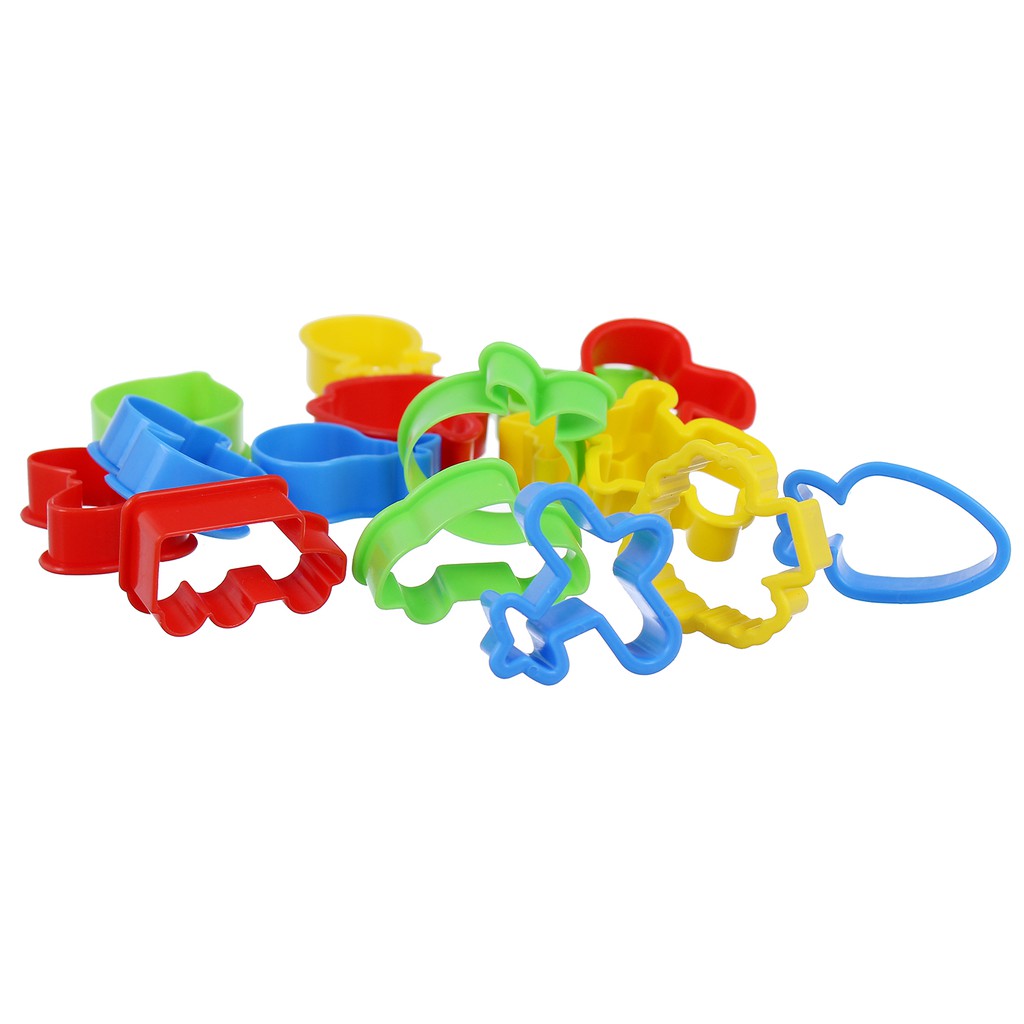 Hộp đất sét nặn hình 18 màu - tặng kèm khuôn nặn hình cho bé