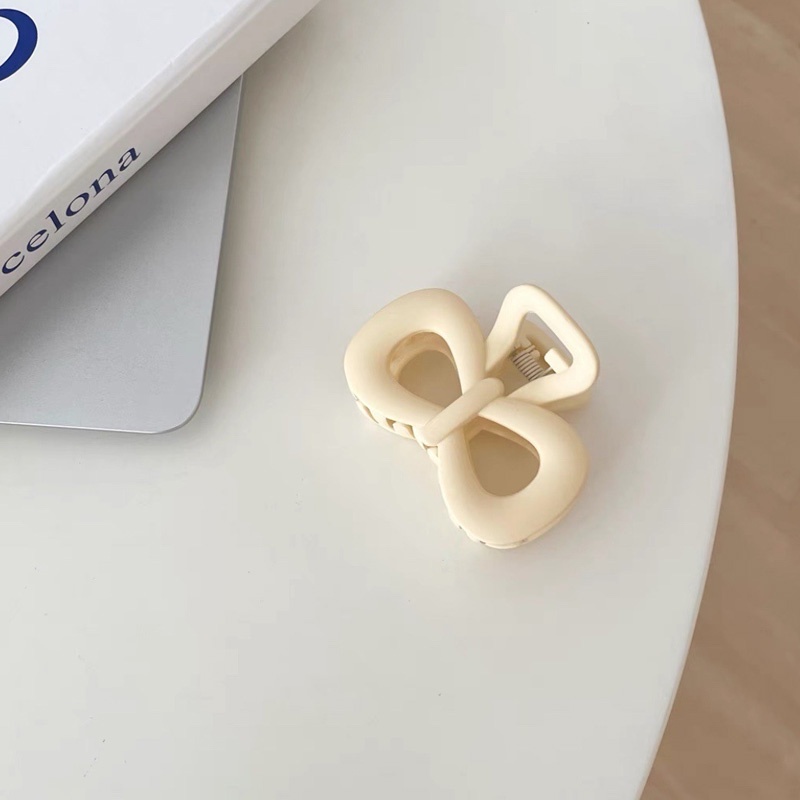 Kẹp gắp tóc bằng kim loại màu trắng dạng rỗng thời trang dành cho nữ