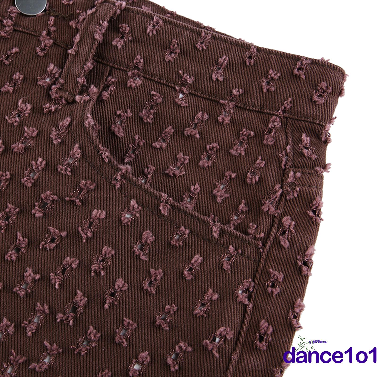 Quần Dài Lưng Cao Ống Rộng Phối Rách Cá Tính Cho Nữ | BigBuy360 - bigbuy360.vn