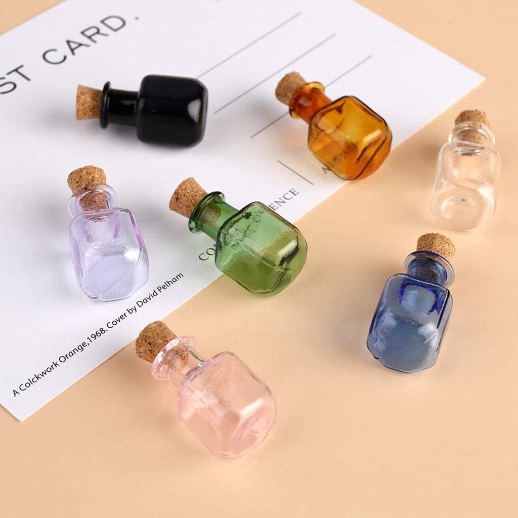 Đồ trang trí Lọ Điều Ước Mini Bằng Kính Vials Tỷ Lệ 1: 12 Dùng Để Trang Trí