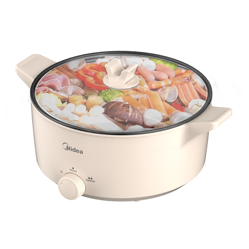 Nồi lẩu điện gia dụng Midea đa năng, chảo điện, tích hợp phích cắm ký túc xá 5L