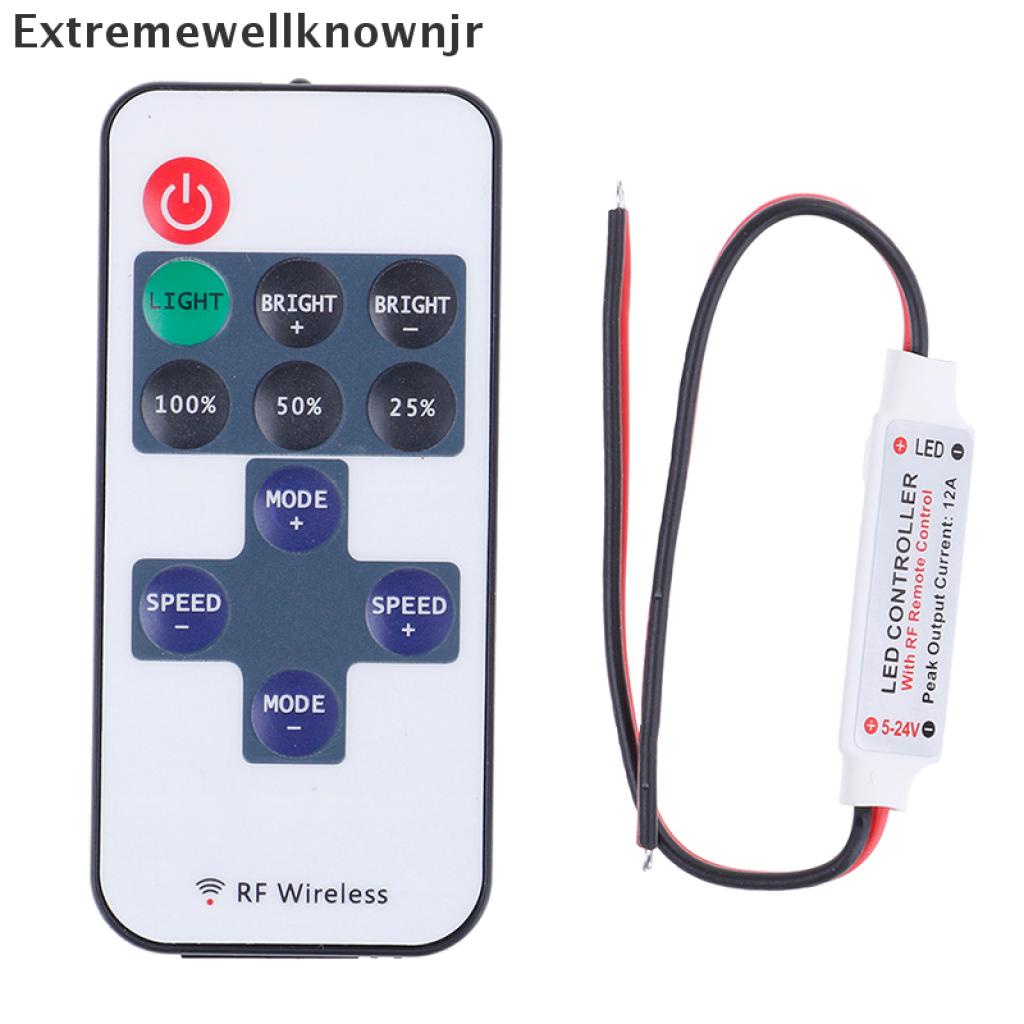 EWJR 1Set 12v rf wireless remote switch controller dimmer for led strip light HOT