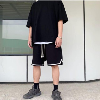 < FREESHIP > Set Áo Thun Đen trơn phối Quần Short 1V [ Form UNISEX ]