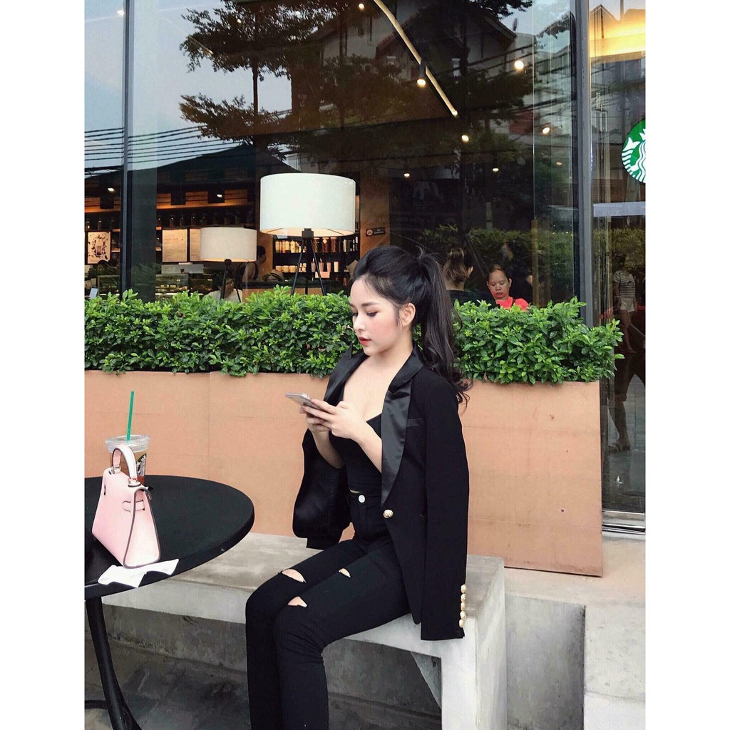 Quần kaki trơn co giãn rách gối SLA0601