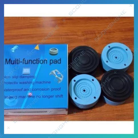 SÉT 4 CÁI ĐẾ KÊ CHÂN MÁY GIẶT CHỐNG RUNG SILICON CAO CẤP - BỘ 4 ĐẾ CHỐNG RUNG MÁY GIẶT