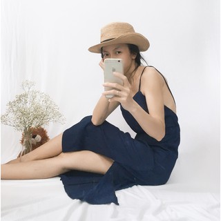 [KÈM QUÀ TẶNG] Đầm maxi xẻ tà buộc dây lưng