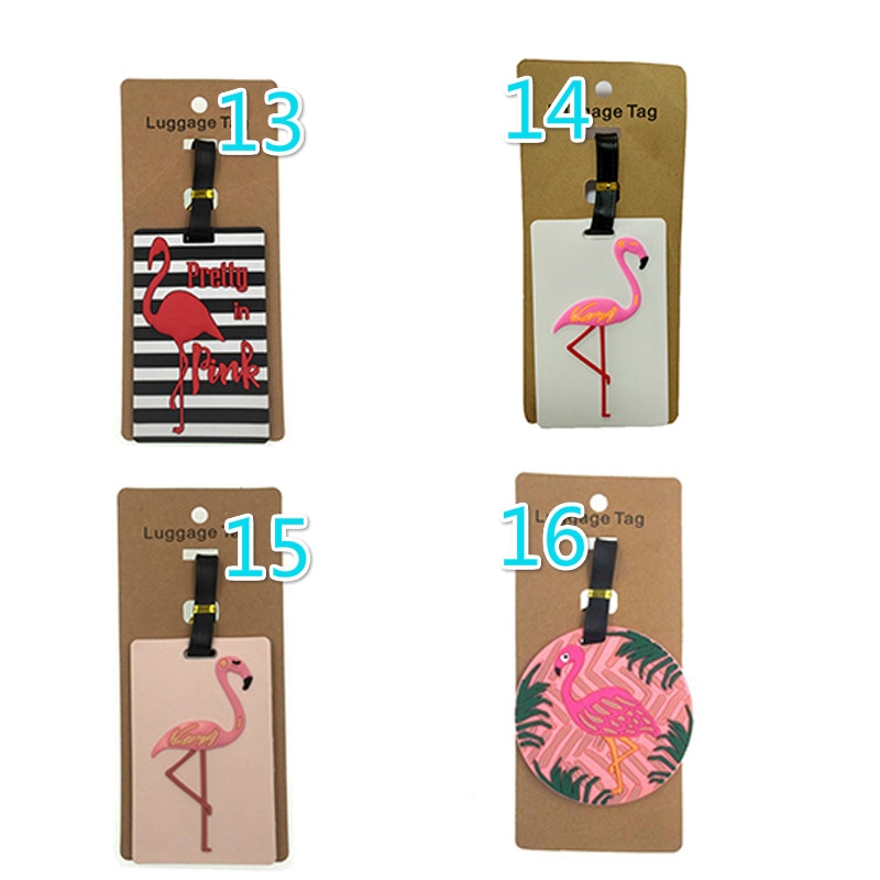 Thẻ Hành Lý Bằng Nhựa PVC Họa Tiết Hoạt Hình Sáng Tạo