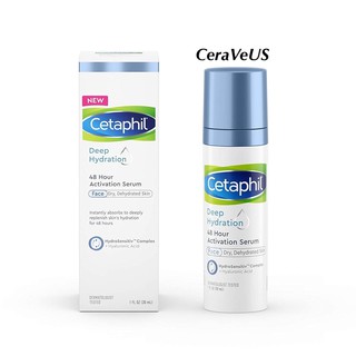 [Hàng Mỹ] Tinh Chất Serum dưỡng ẩm Cetaphil Deep Hydration 48 Hour Activation Serum 30ml