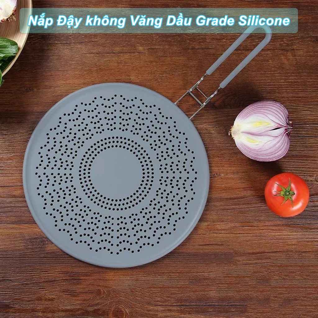 Nắp Đậy không Văng Dầu Grade Silicone - Home and Garden