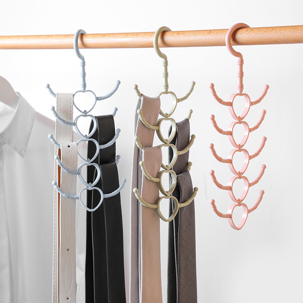 Móc Nhựa Treo Quần Áo 10 Móc Đa Năng Có Thể Xoay Được