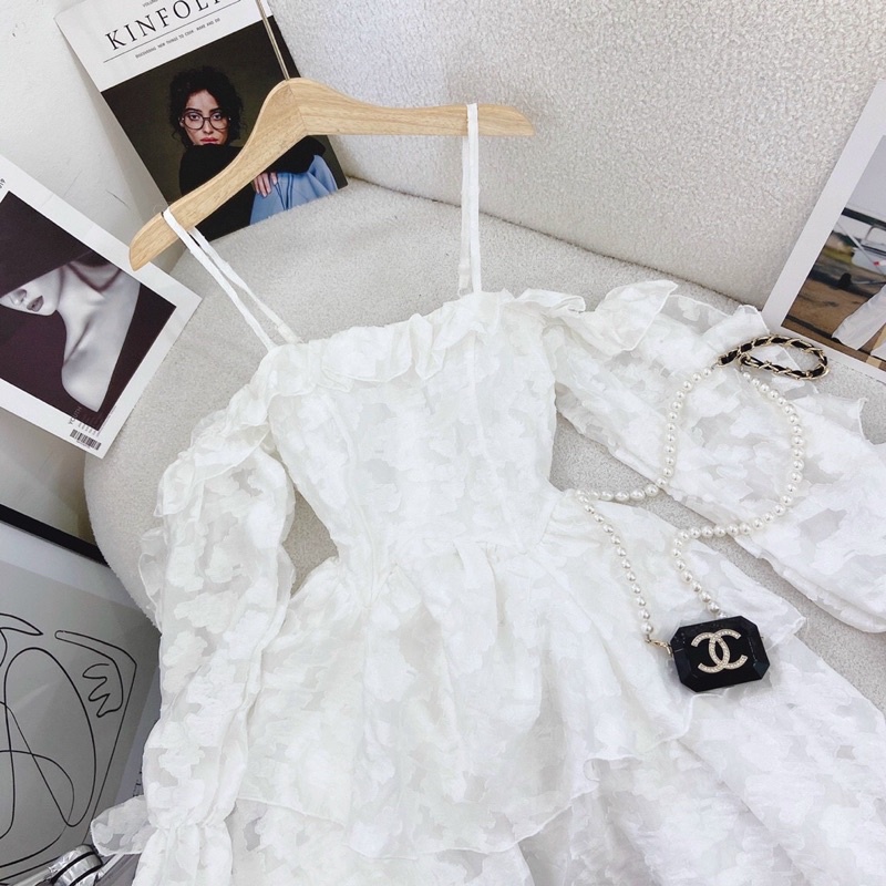 ĐẦM 2 DÂY HOA NỔI BÈO TẦNG 14CLOTHINGGG