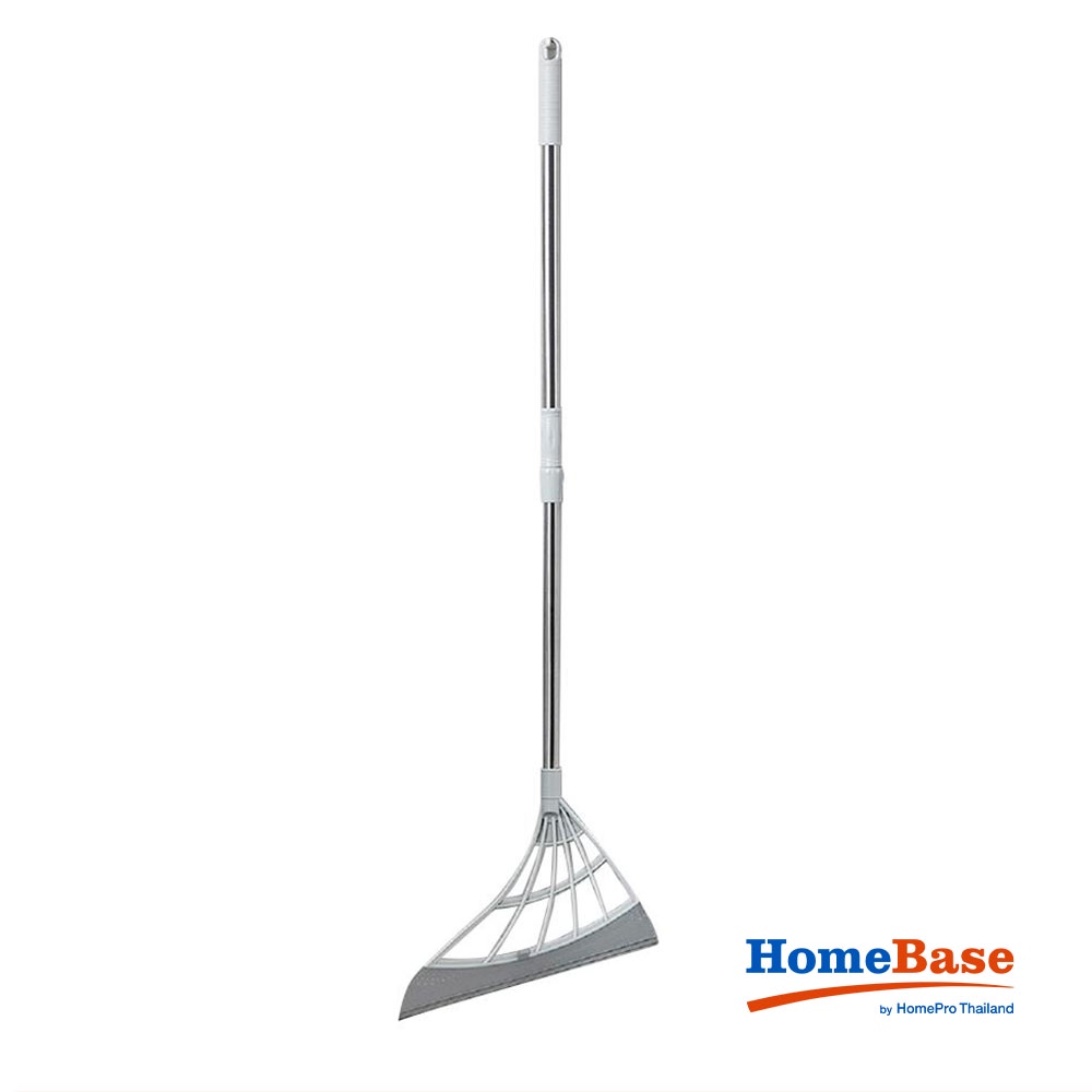 HomeBase ACCO Chổi với tay cầm cán dài bằng PP/TPR 30.5x1x92cm màu xám