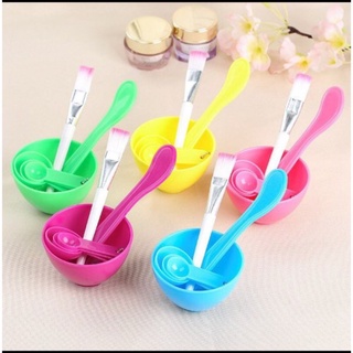 Bộ Bát Trộn Đắp Mặt Nạ 04 Món Kèm Thìa và Cọ Quét