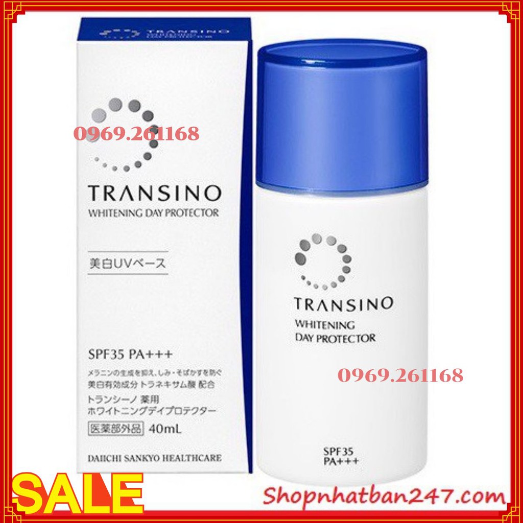 Kem dưỡng ngày, chống nắng Transino Whitening Day Protector - 100% Authentic