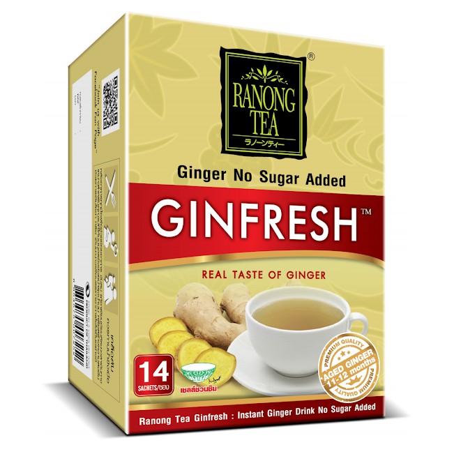 Bột Ranong Tea Trà Gừng Không Đường