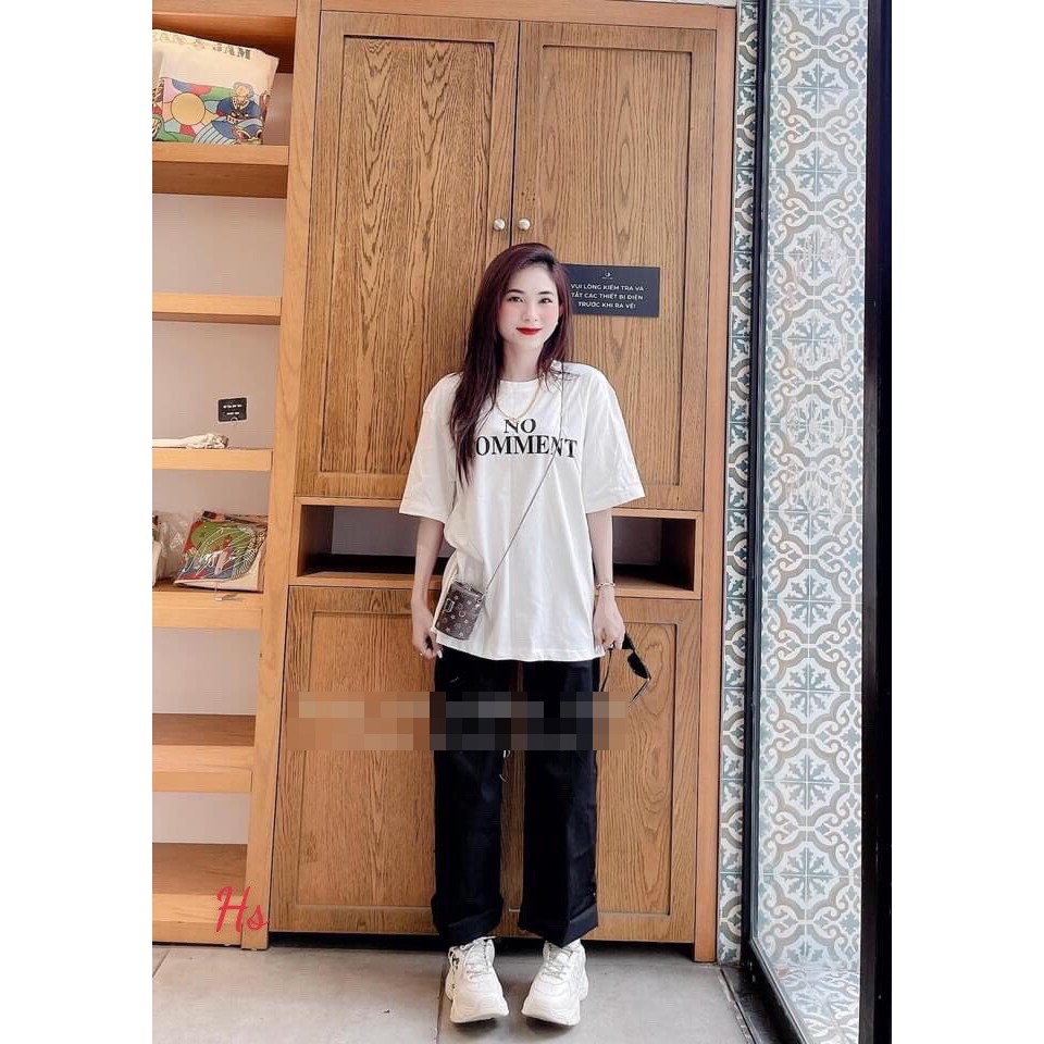 Set Bộ Áo + Quần Suông Unisex X.store - Áo No Comment + Quần Có Ảnh Thật + Đánh Giá