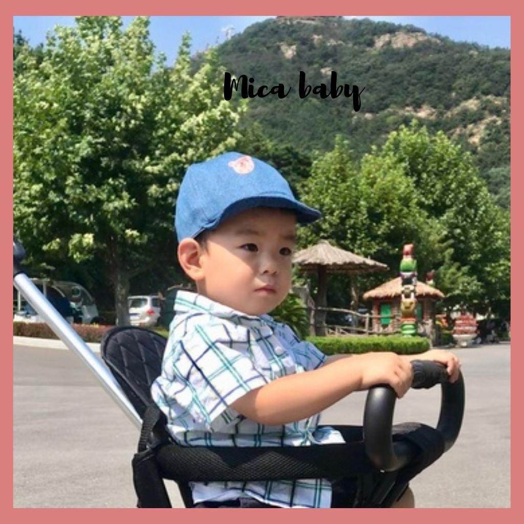 Mũ lưỡi trai mềm in hình mặt cún đáng yêu cho bé MH125 Mica Baby