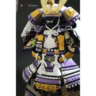 Búp bê Samurai , búp bê Nhật Bản .  Y5 TÍM TRẮNG